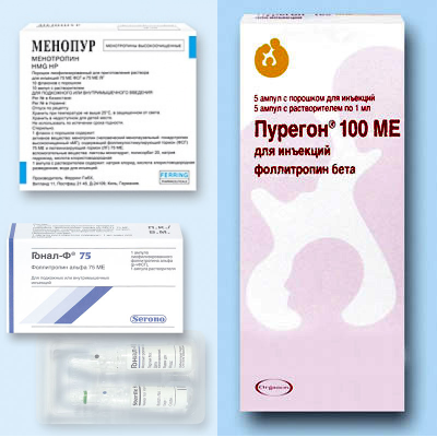 Drugs Menopur Gonal-F 100 Puregon