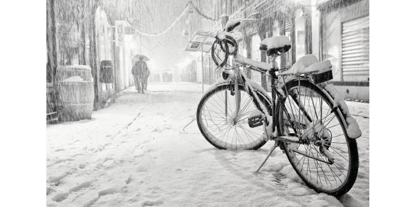 велосипед зимой